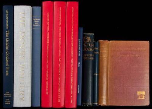 Eleven volumes of reference works, bibliographies and other books on books