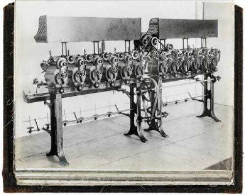 Album of 64 photographs of the Universal Winding Company of Providence, Rhode Island