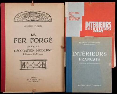 Three works on decorative arts and architecture, written in French