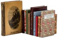 Group of ten miniature books, including some on William Morris