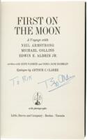 First On The Moon. A Voyage with Neil Armstrong, Michael Collins, Edwin E. Aldrin Jr. - Inscribed by "Buzz" Aldrin.