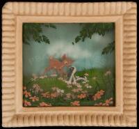 Original multiplane painting "Bambi Meets Little Flower, the Skunk"