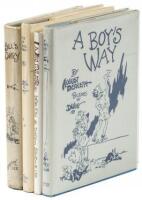 Four titles by August Derleth, all with Illustrations by Dwig, one with an original sketch