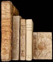 Five early printed books bound in vellum