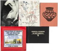 Group of five miniature books about art and pottery