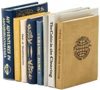 Group of eight miniature books about bibliophiles and microbibliophiles