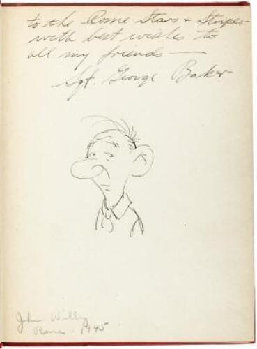 The Sad Sack - inscribed, with an original sketch by Baker