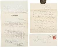Autograph Letter Signed and two Typed Letters Signed from Marquis to Benjamin de Casseres