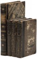 Group of six volumes on British artists and writers, including William Hazlitt's The Spirit of the Age