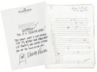 Original typescript for Return to the Planet of the Apes