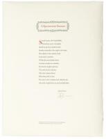 A Spenserian Sonnet - Broadside