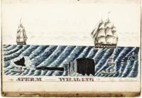 Manuscript journal and log book of the ship Geo. Howland out of New Bedford, commanded by Aaron C. Cushman, with watercolor illustrations