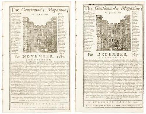 The Constitution of the United States [in] The Gentleman's Magazine, November & December, 1787