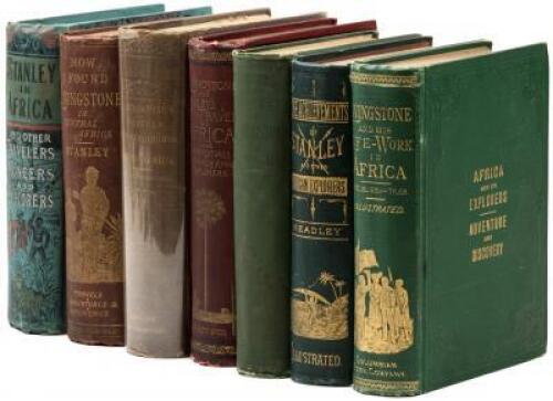 Seven volumes on the explorations of Livingstone and Stanley in Africa