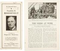 Two publications about democratic justice for "negroes" in America, c. 1932