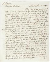 Autograph Letter Signed by John Cryder in London, to his business partner William Wetmore in New York, regarding the Opium War in China, the likely blockade, and its impact on trade relating to Wetmore's trading house in Canton