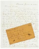 Rare Civil War letter to an Union Army officer in Louisiana, expressing "great faith" in newly-recruited Black soldiers