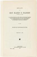 1915 congressional speech opposing “African Exclusion” from US Immigration