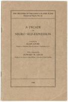 Alain Locke's scarce 1928 annotated bibliography of African-American writing on the eve of the Harlem Renaissance
