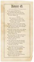 1886 broadside honoring fight for racial equality at Knights of Labor Convention