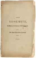 The Yo-Semite; Its History, Its Scenery, Its Development