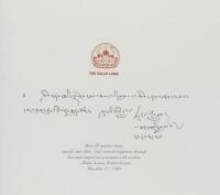 My Tibet - inscribed by the Dalai Lama and signed by the photographer