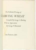 The Published Writings of Carl Irving Wheat