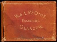 Trade catalogue for W. & A. McOnie, Engineers, Glasgow, with approx. 65 mounted albumen photographs & 4 color lithographs