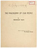 The Philosophy of our People: [Presidential Address at the Indian Philosophical Congress]