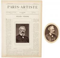 2 Woodburytype photographs of Jules Verne, “Father of Science Fiction”, 1877-1884