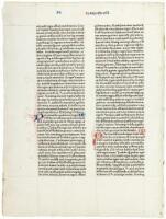 Leaf from the 1462 Fust and Schoeffer Bible