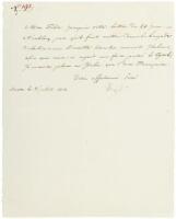 Autograph Letter, signed, from Napoleon to his Stepson Prince Eugene