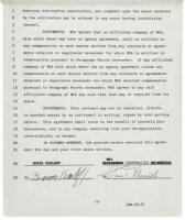 Contract between Boris Karloff and MCA Corporation for the use of Karloff's name and likeness