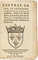 Two rare booklets on the coronation of Charles IX of France, 1561