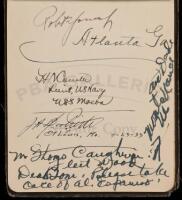 Two autograph albums belonging to Mrs. Al Espinosa, signed by many golfers