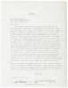 A Medal for Benny. Release Dialogue Script. With a Typed Letter, signed, from Steinbeck to Wagner regarding the joint copyright and division of any proceeds