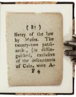 An Original Leaf from the Newbery Bible 1780