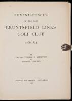Reminiscences of the Old Bruntsfield Links Golf Club, 1866-1874