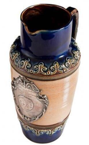 Doulton Lambeth stonewear trophy pitcher