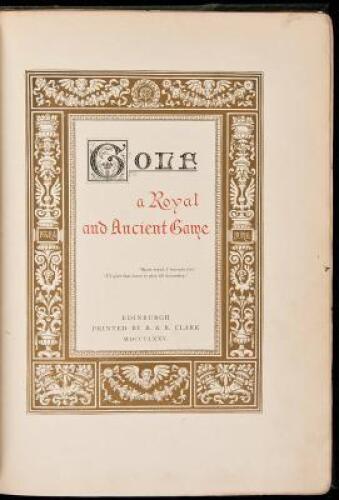 Golf: A Royal & Ancient Game