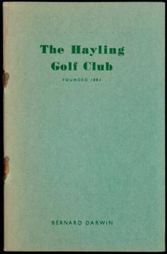 The Hayling Golf Club [Handbook]