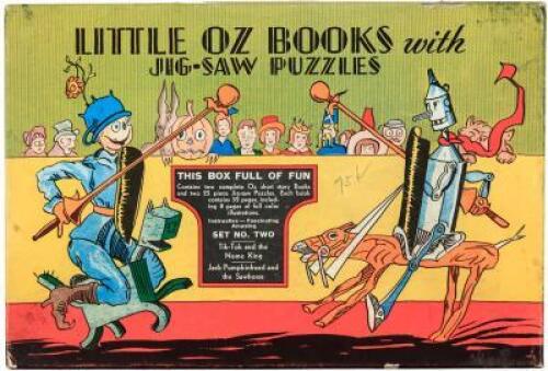 Little Oz Books with Jig-Saw Puzzles...Set No. Two: Tik-Tok and the Nome King [and] Jack Pumpkinhead and the Sawhorse