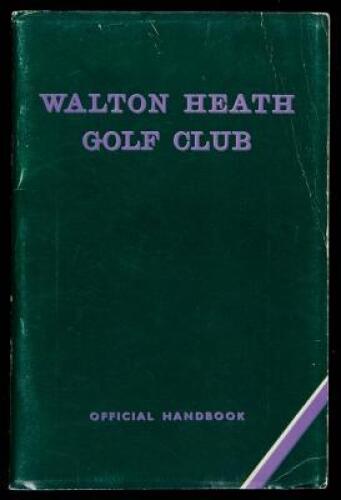 Walton Heath Golf Club [Handbook]