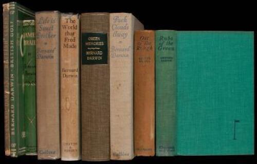 Nine volumes by Bernard Darwin