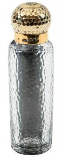 Glass bottle, with sterling silver cap