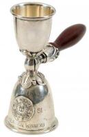 Sterling silver trophy in the form of a double jigger, from a tournament at the Weston Golf Club in 1961