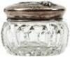 Small vanity jar, with sterling silver lid - 2