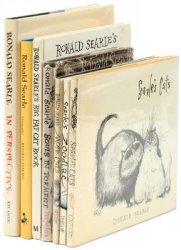 Seven books by, or about, Ronald Searle