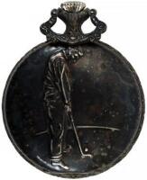 Royce pocket watch, with golfer on lid