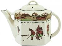 Royal Doulton Ceramic Teapot with Golfing Scenes